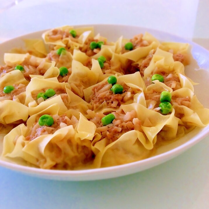 蓮根たっぷりのしゅうまい~レンジで簡単!